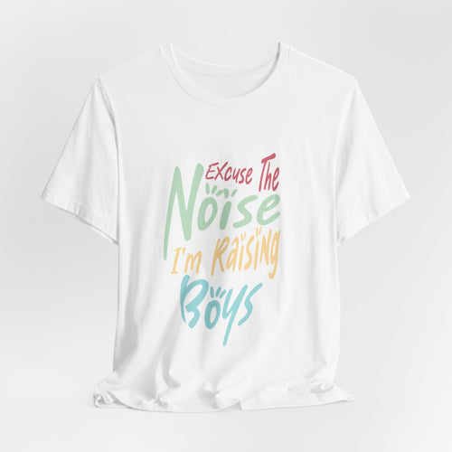 Boy Mom Tee, Casual Unisex T-Shirt for Mother's Day, Gift for Mom, Family, Cute Mom Shirt, Comfortable Everyday Wear, Funny TShirt, tshirt