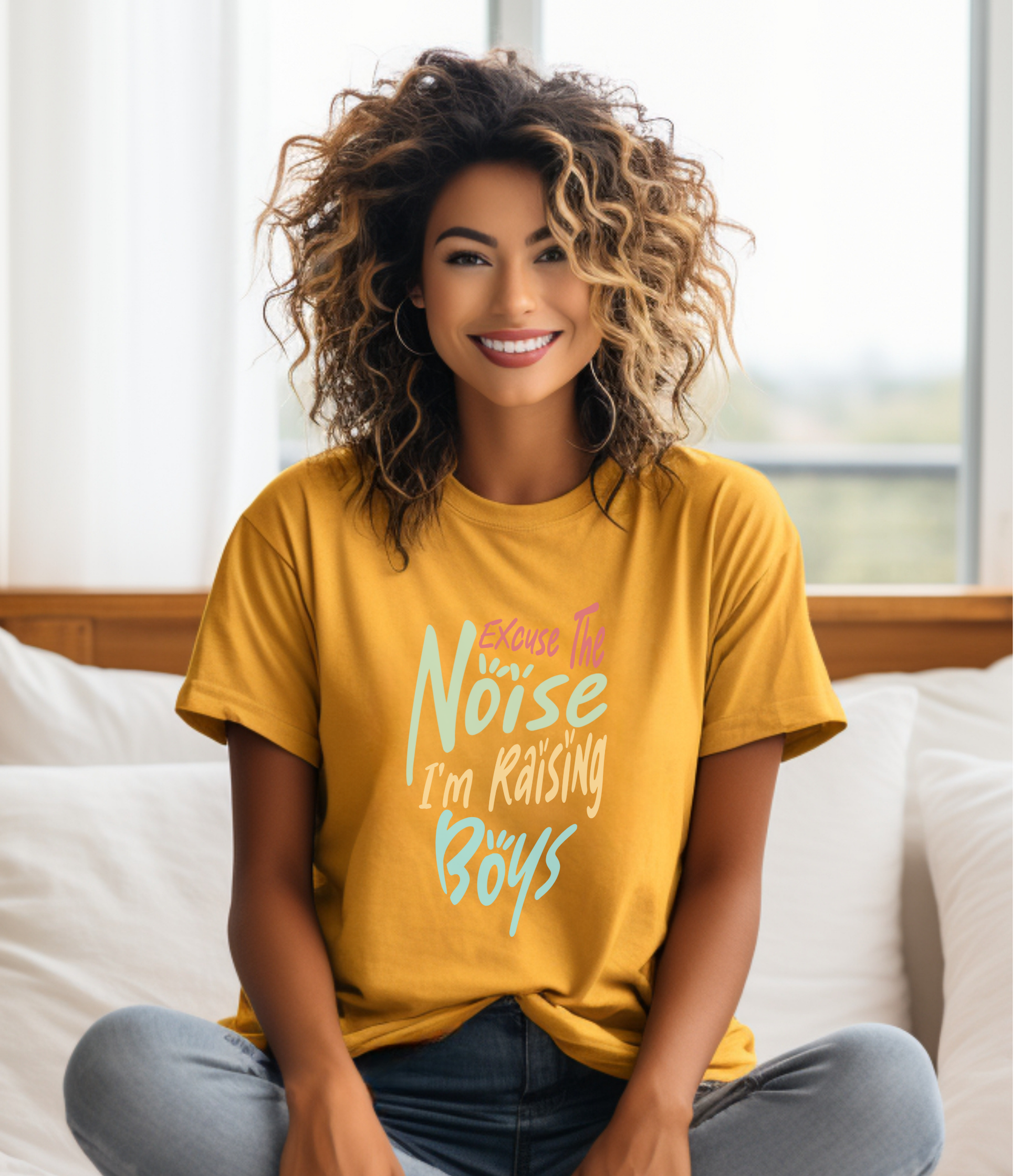 Boy Mom Tee, Casual Unisex T-Shirt for Mother's Day, Gift for Mom, Family, Cute Mom Shirt, Comfortable Everyday Wear, Funny TShirt, tshirt