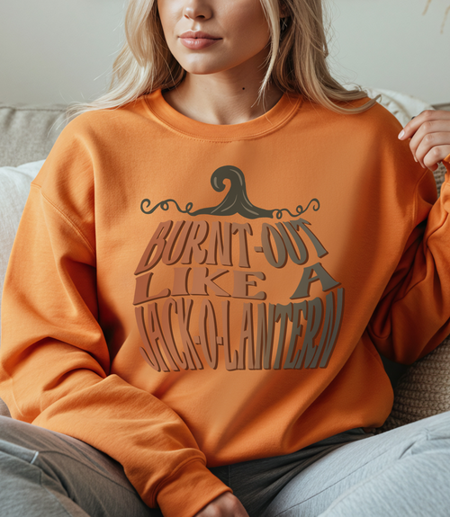 Burnt-Out Like a Jack-o’-Lantern – Spooky Season Mom Burnout Tee
